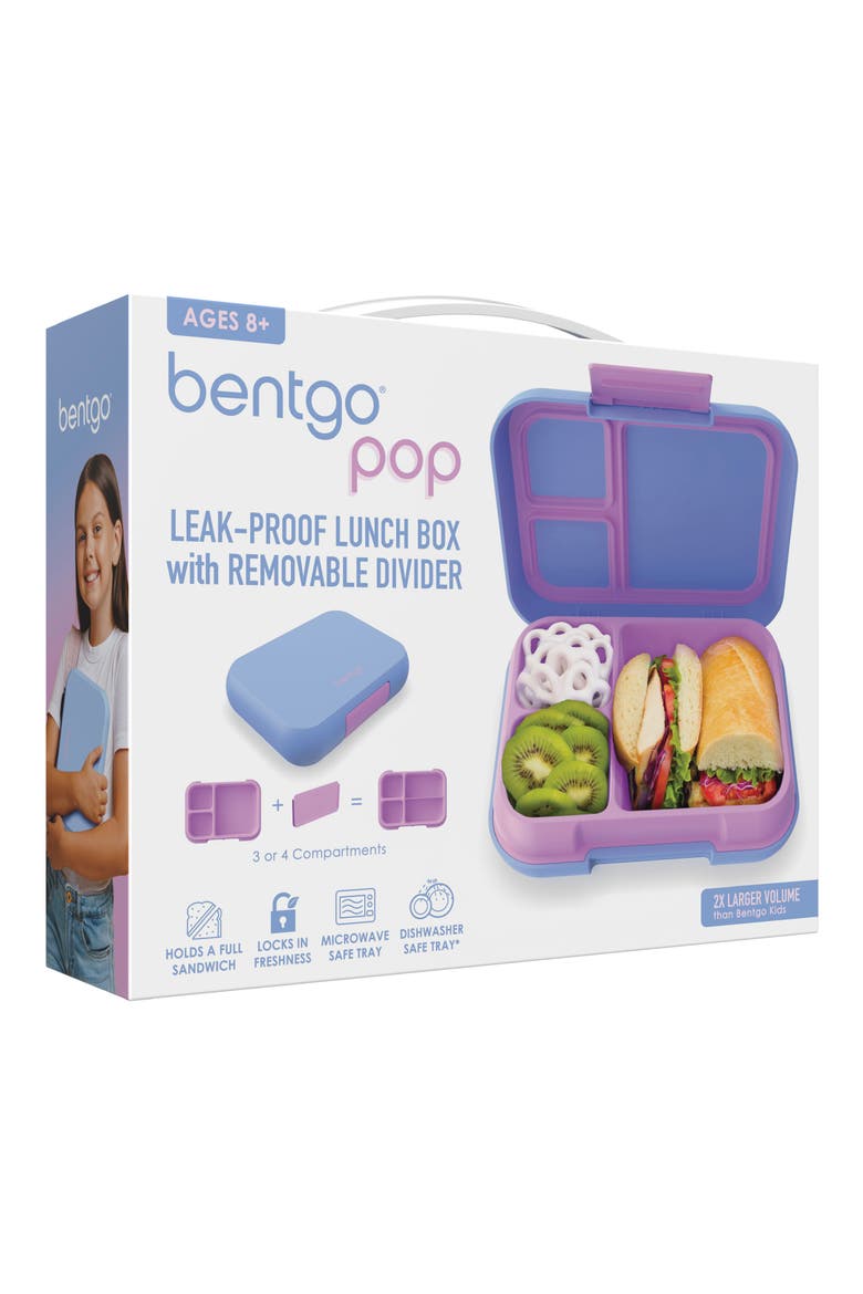 Pop Lunch Box - Coral/Teal, Main, color, PINK