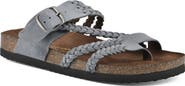 White Mountain Footwear Hayleigh Braided Leather Footbed Sandal