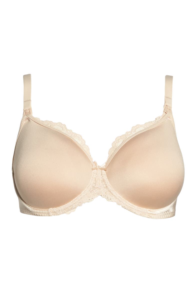 Underwire Contour Nursing Bra, Alternate, color, SAND