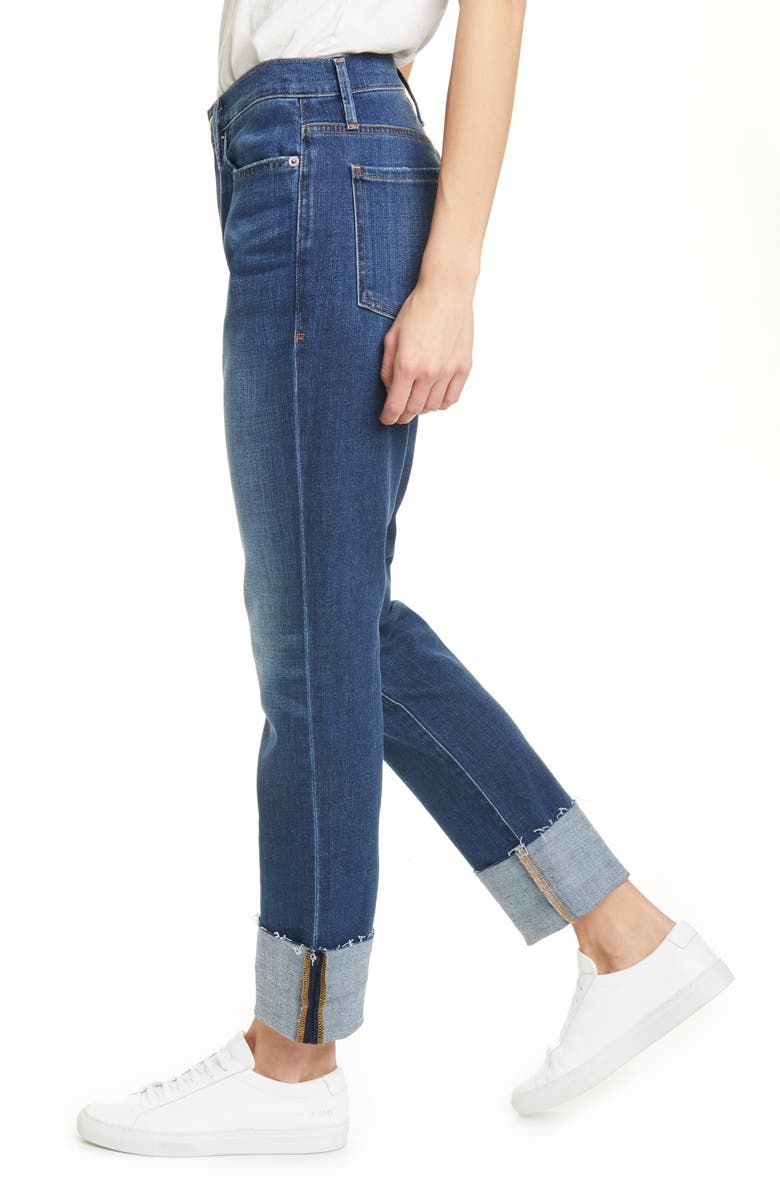 FRAME Le Beau Ankle Straight Leg Boyfriend Jeans, Alternate, color, 
