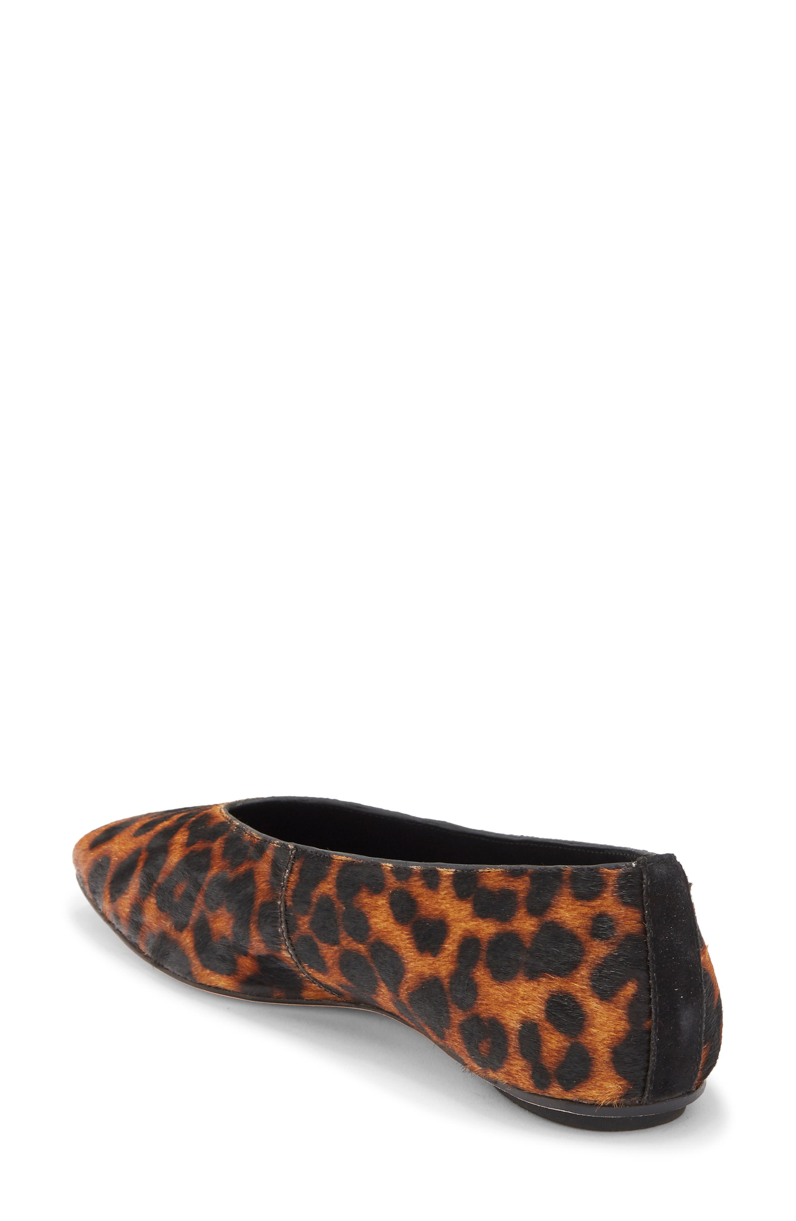 Reformation Prudence Ballet Flat, Alternate, color, Leopard Haircalf