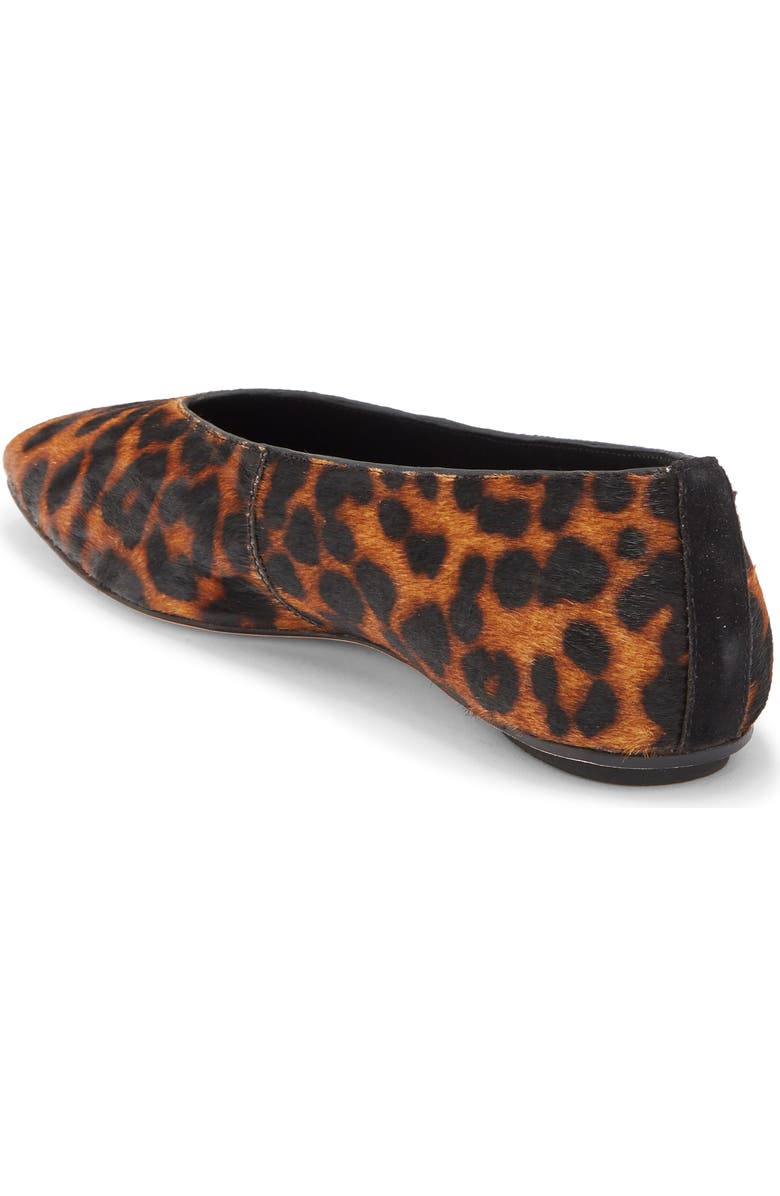 Reformation Prudence Ballet Flat, Alternate, color, Leopard Haircalf