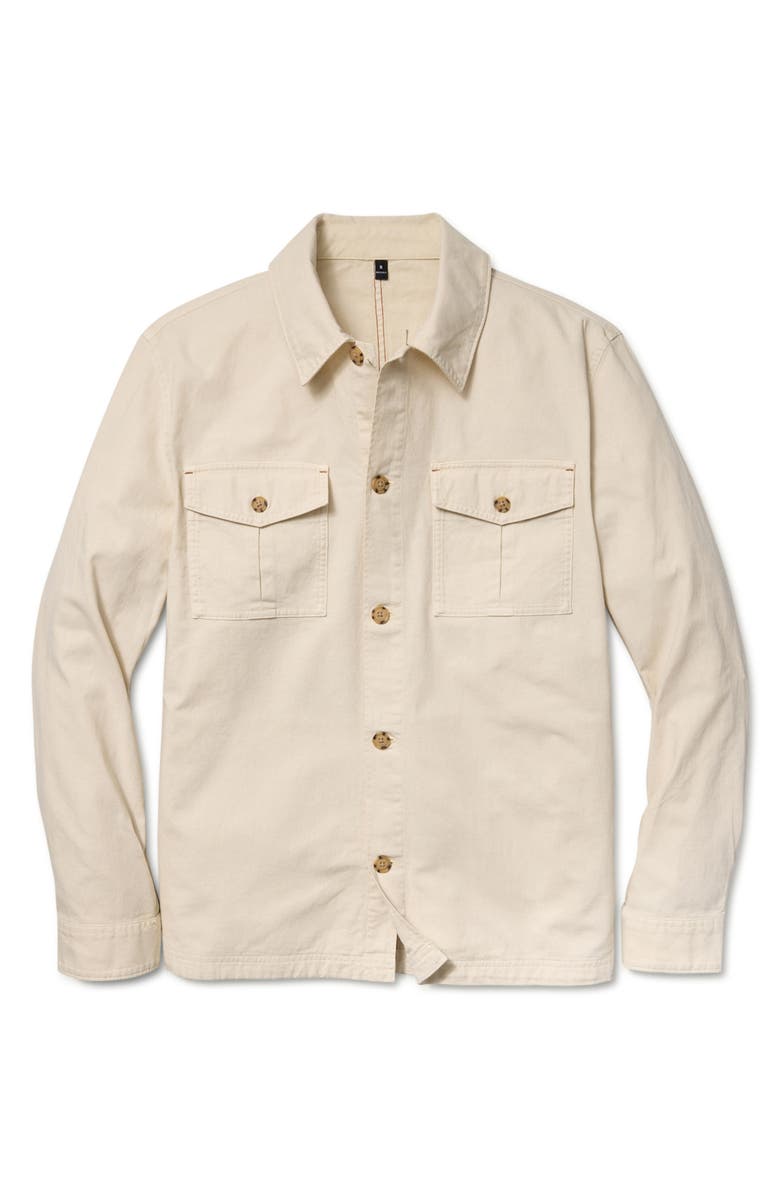 Bonobos One Fit Shirt Jacket, Alternate, color, White Down