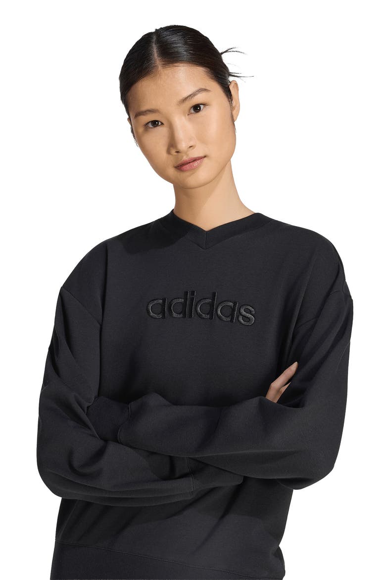 Logo Graphic Pullover Sweatshirt, Alternate, color, BLACK