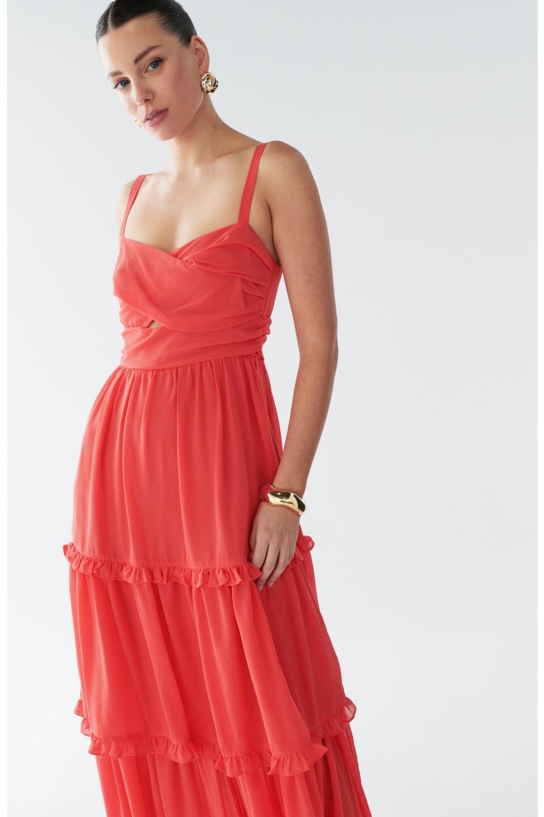Willow Maxi Dress, Alternate, color, Coral Pink