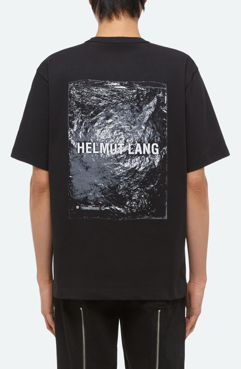 Helmut Lang Plastic Logo Cotton Graphic T-Shirt, Alternate, color, Black