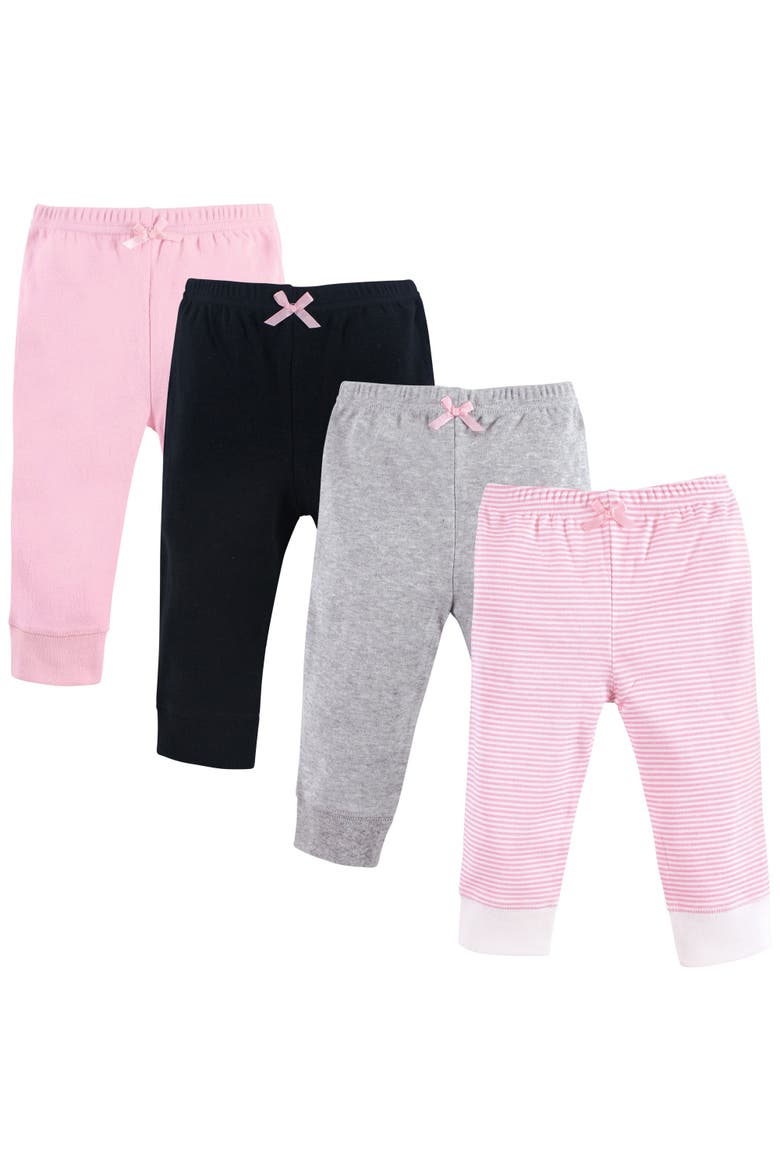 4Pk Everyday Pants, Main, color, Light Pink Stripe