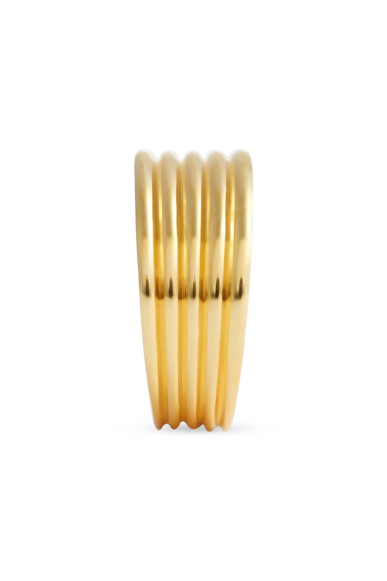 Fine Rib Band Ring, Alternate, color, 14K GOLD PLATED