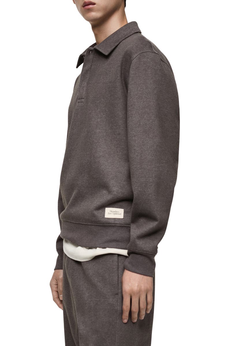 MANGO Regular Fit Polo Sweatshirt, Alternate, color, 
