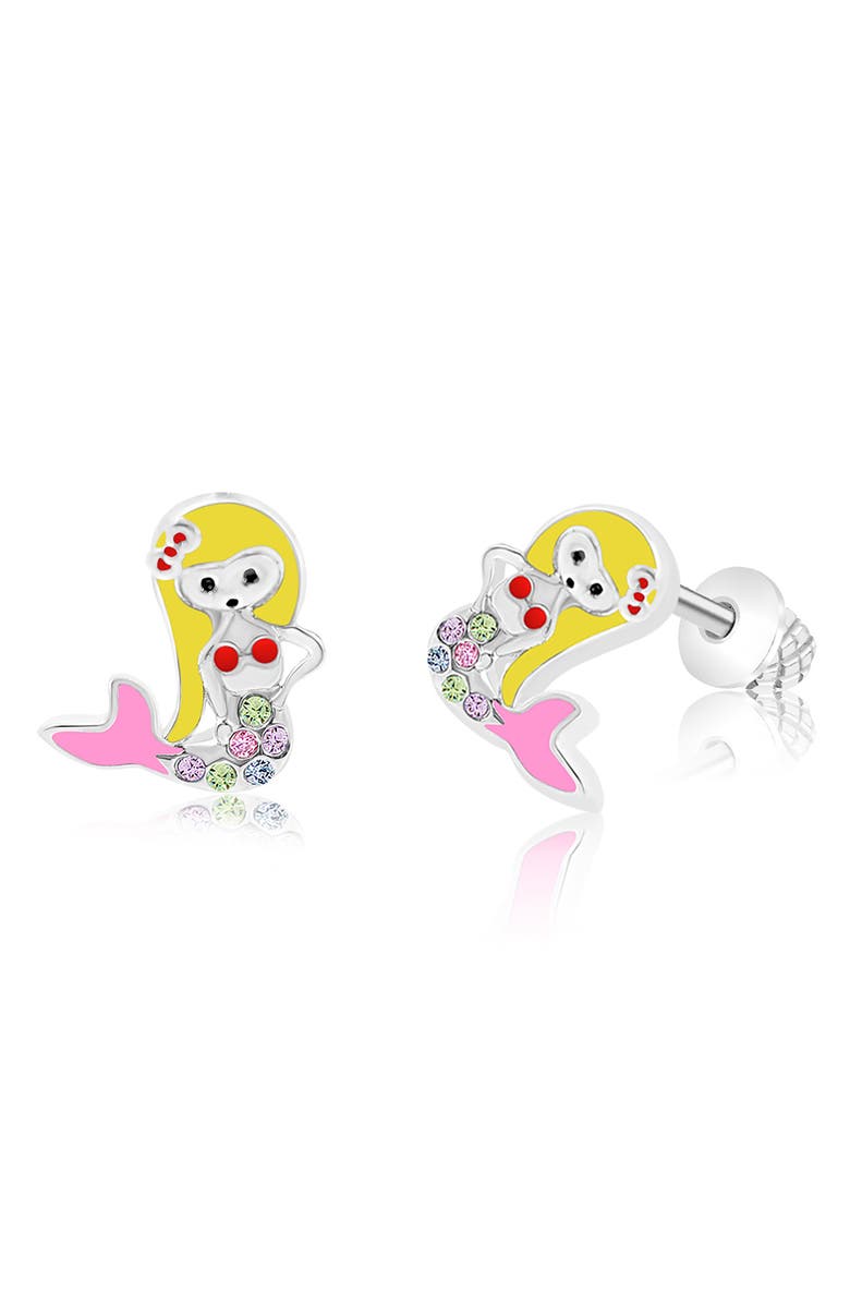 Chanteur Kids' Mermaid Stud Earrings, Main, color, Multi