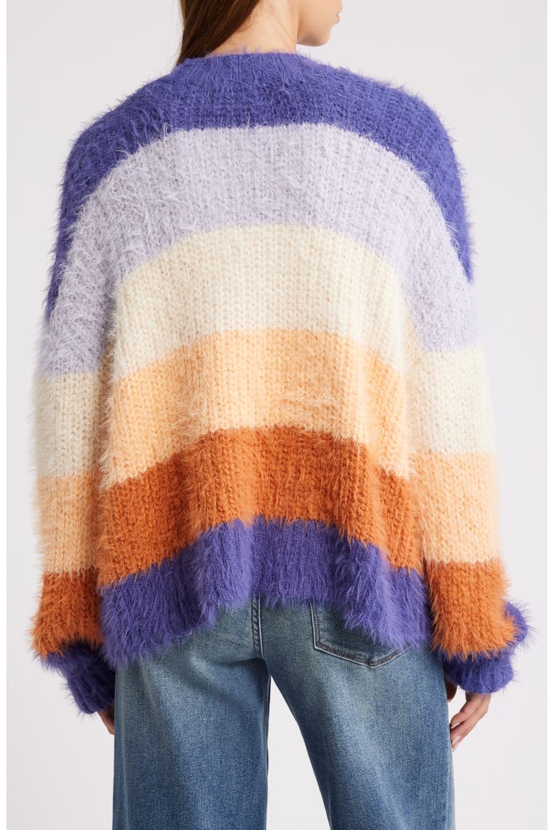 The Search Stripe Cardigan, Alternate, color, MULTI