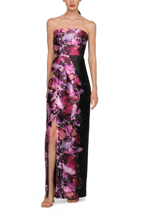Alana Strapless Column Gown