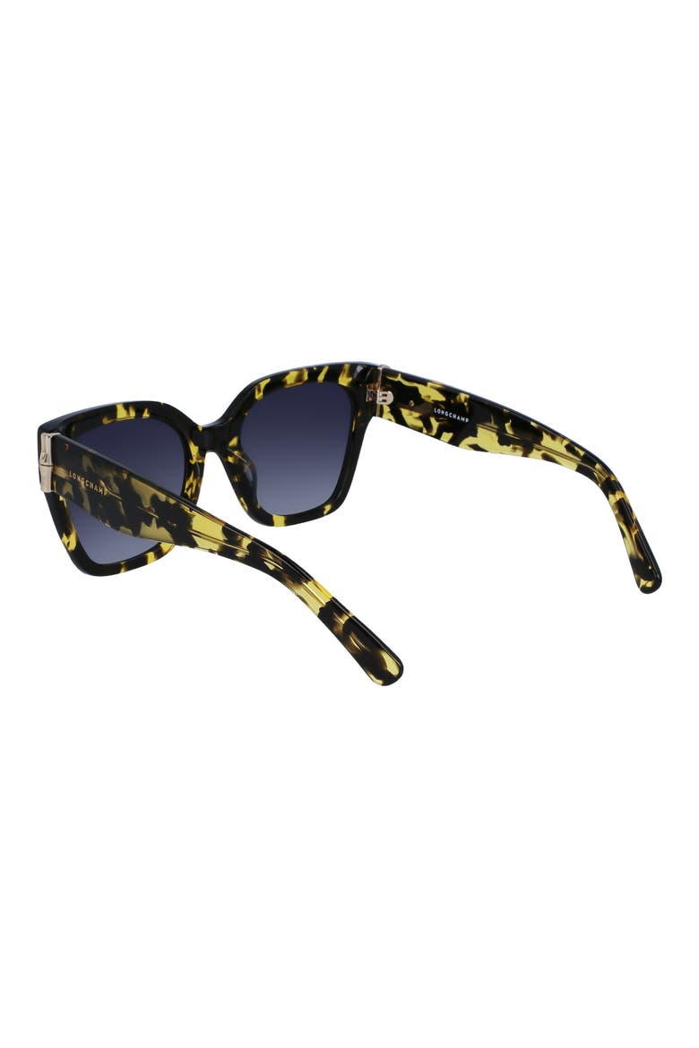 55mm Rectangular Sunglasses, Alternate, color, YELLOW HAVANA