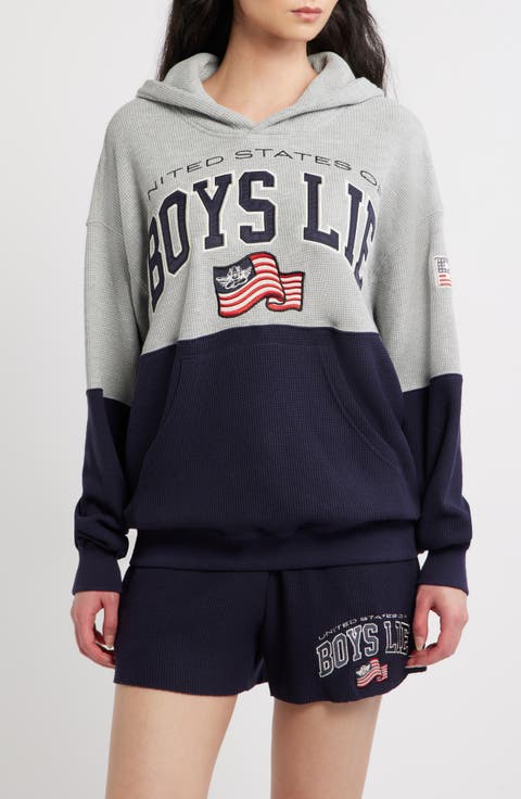 United States of Boys Lie Thermal Hoodie