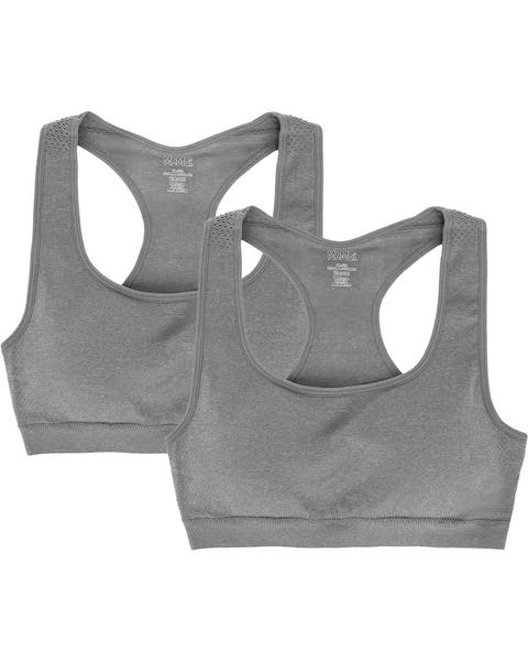 2 Pair Pack Racerback Sports Training Bra