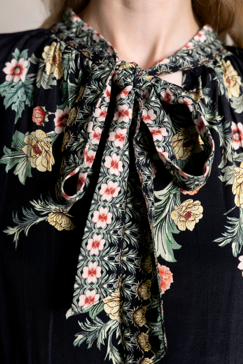 Divina Dress, Alternate, color, Black Floral