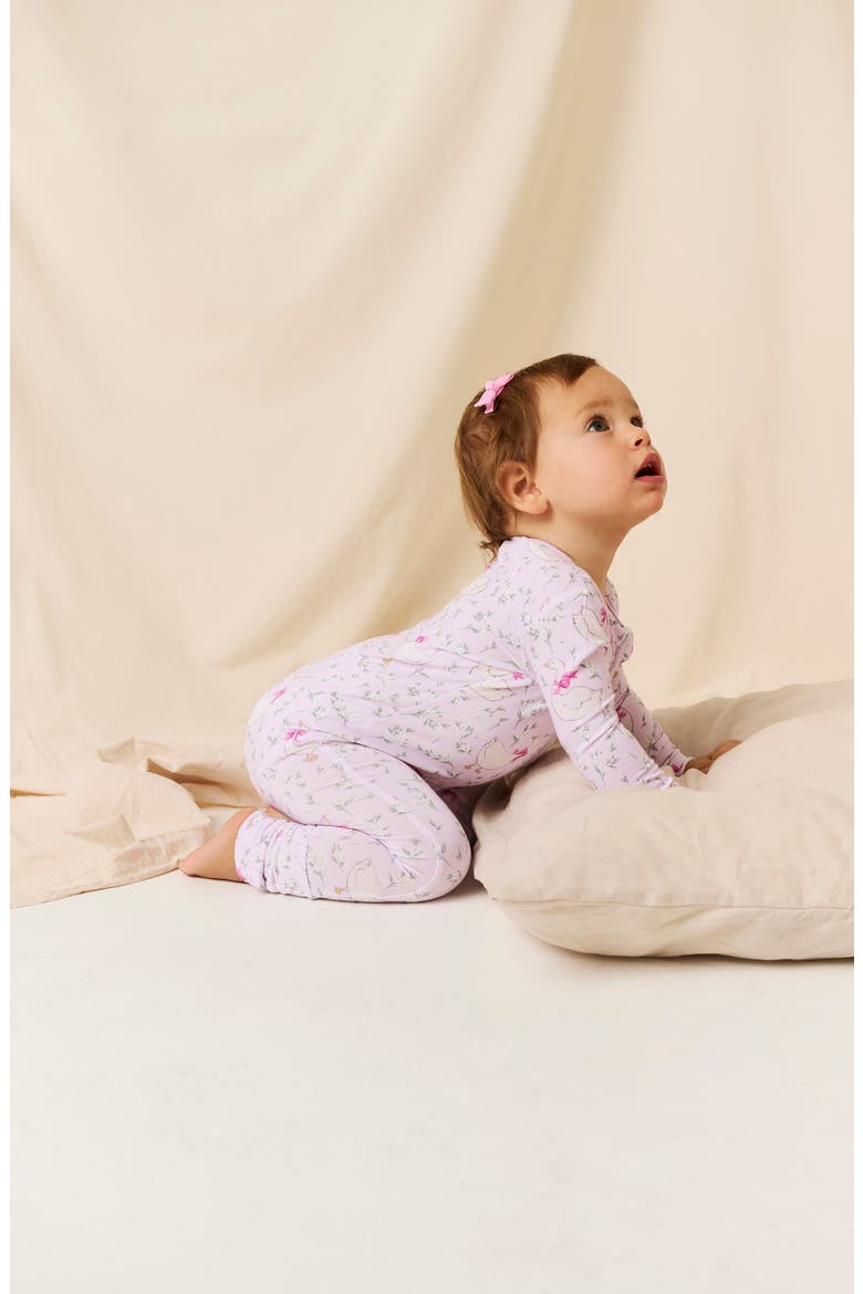 Fitted Convertible One-Piece Pajamas, Alternate, color, LIGHT/ PASTEL PINK