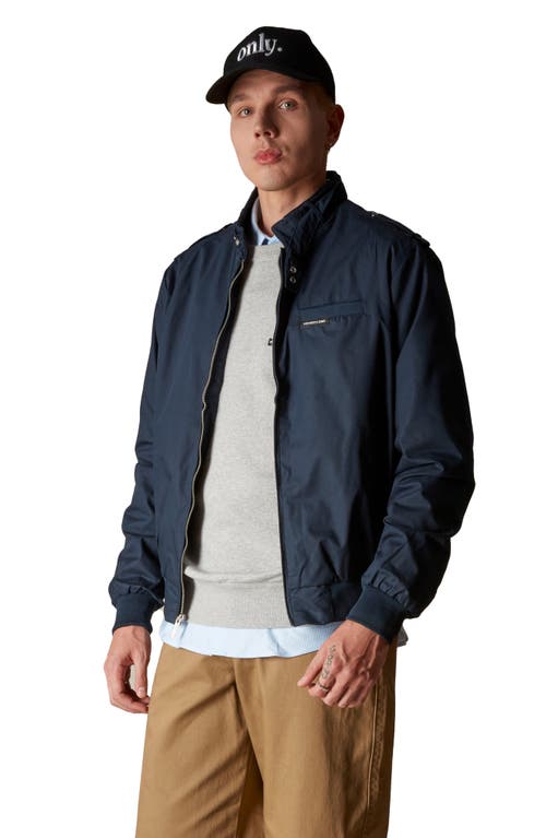Members Only Classic Iconic Racer Jacket In Blue