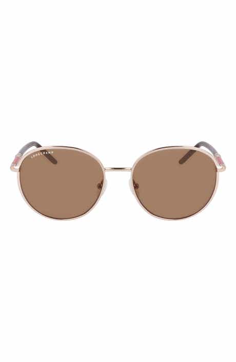 Longchamp 53mm Gradient Round Sunglasses