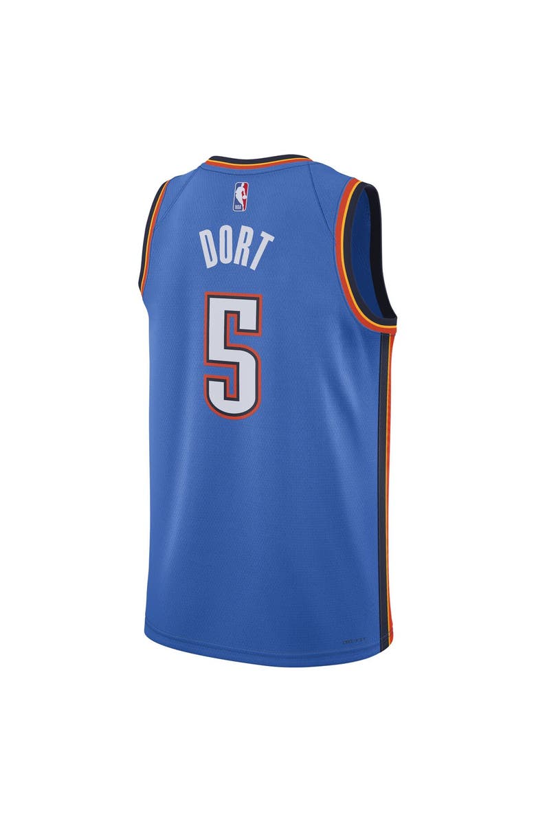 Nike Unisex Nike Luguentz Dort Blue Oklahoma City Thunder Swingman Player Jersey - Icon Edition, Alternate, color, Blue