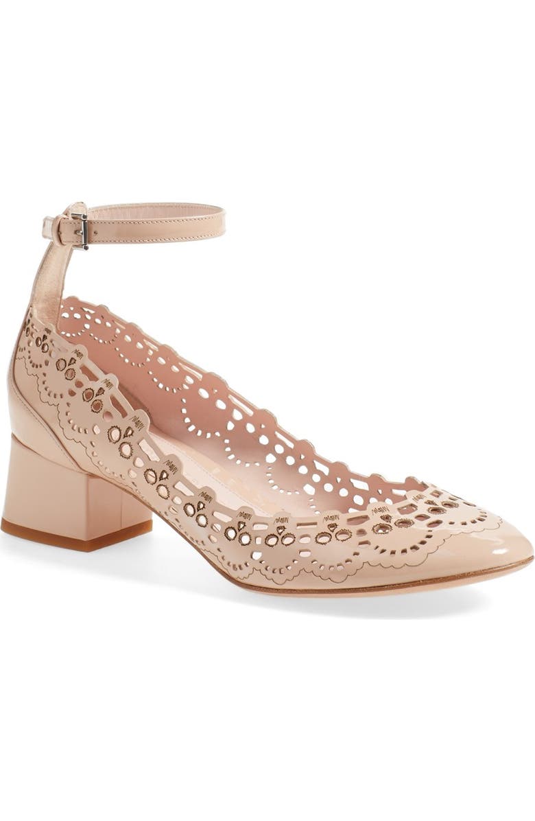 McQueen Alexander McQueen Ankle Strap Pump, Main, color,