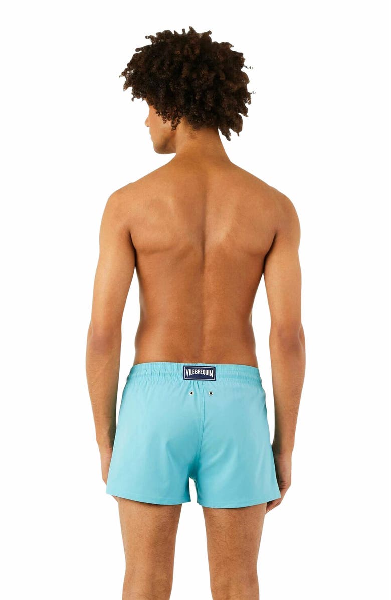 Vilebrequin Men's Fitted Stretch Swim Trunks, Alternate, color, Pondichery