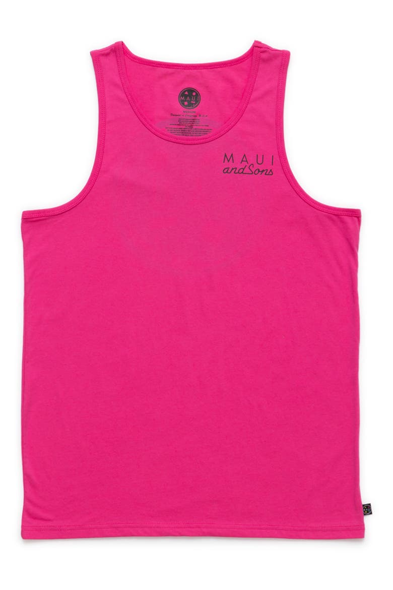 Neon Cookie Logo Graphic Tank, Main, color, NEON PINK