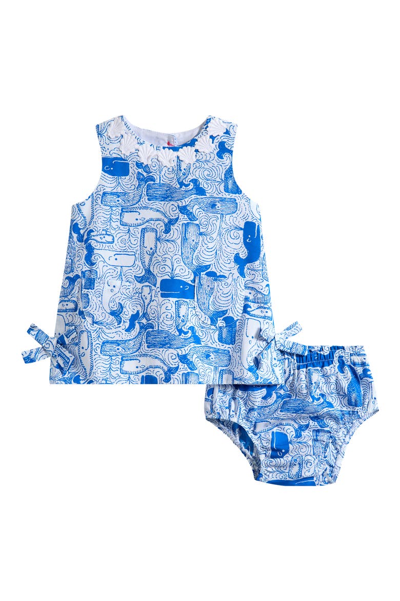Lilly Shift & Bloomer Set, Main, color, NASSAU BLUE THAR SHE BLOWS