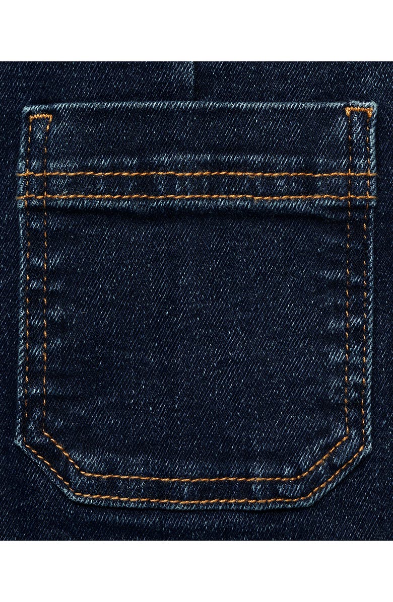 MANGO Alex Raw Hem Patch Pocket Crop Flare Jeans, Alternate, color, Dark Blue