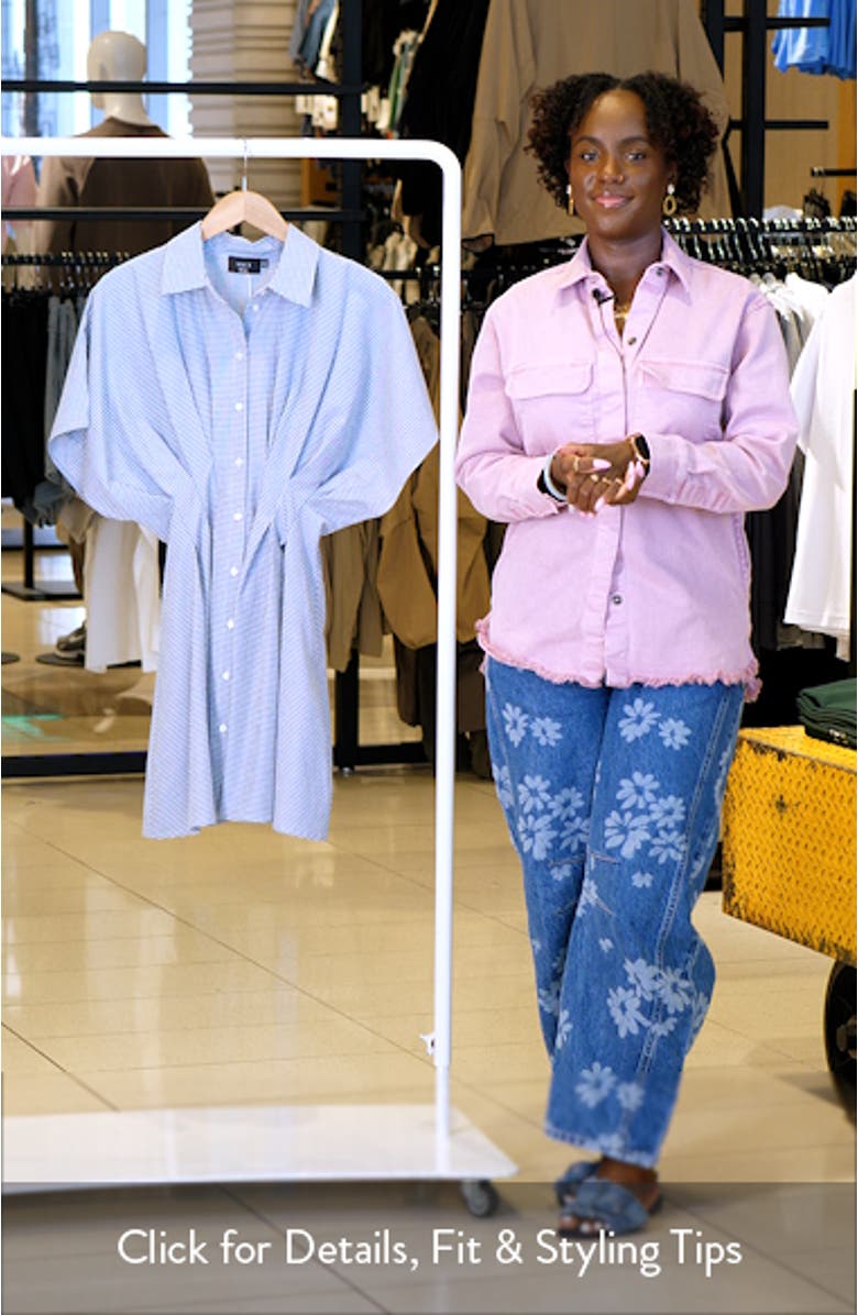 Benson Pleated Shirtdress, sales video thumbnail