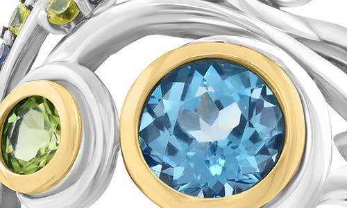 Effy Bezel Set Gemstone Cluster Ring In Blue