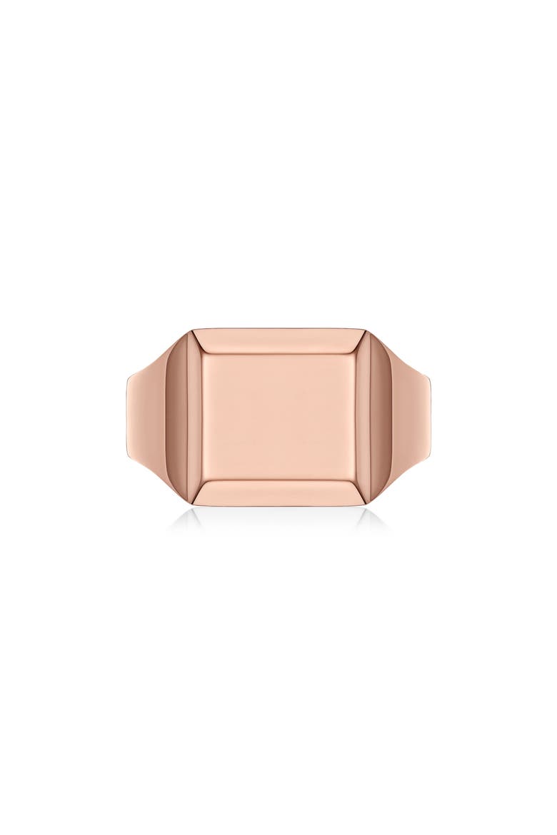 Signature Signet Ring, Alternate, color, ROSE GOLD