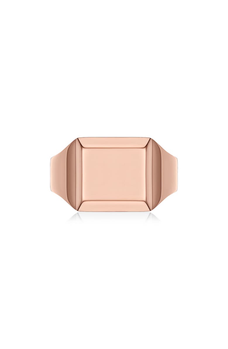 Monica Vinader Signature Signet Ring, Alternate, color, Rose Gold