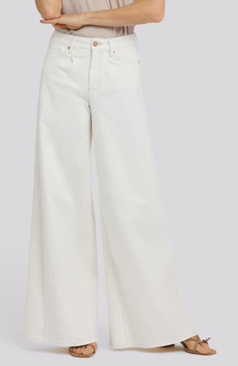 Nova Cool Embrace® Super Wide Leg Jeans (Vintage White)
