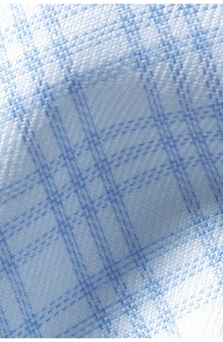 Charles Tyrwhitt Triple Check Non-Iron Twill Slim Fit Shirt Single Cuff, Alternate, color, Sky Blue