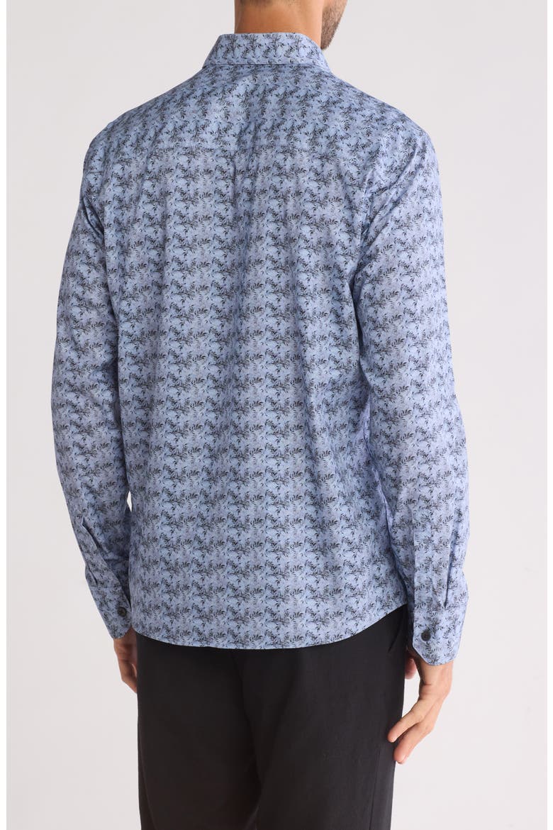 Enzo Long Sleeve Woven Button-Down Shirt, Alternate, color, BLUE