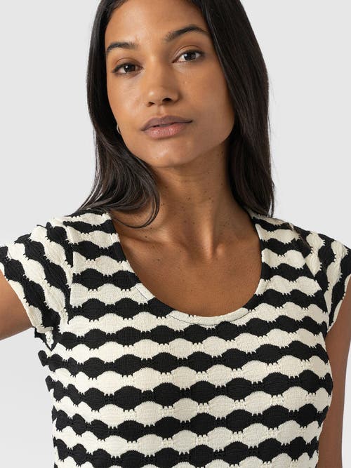 Shop Saint + Sofia Elise Scoop Neck Tee