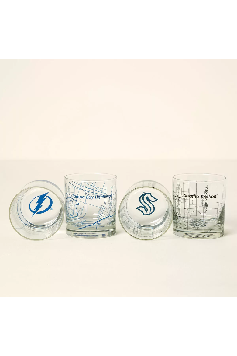 NHL Arena Map Glasses - Set of 2, Main, color, Washington Capitals
