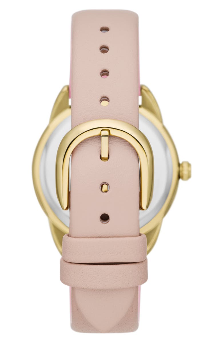 Kate Spade New York crosstown leather strap watch, 34mm, Alternate, color,