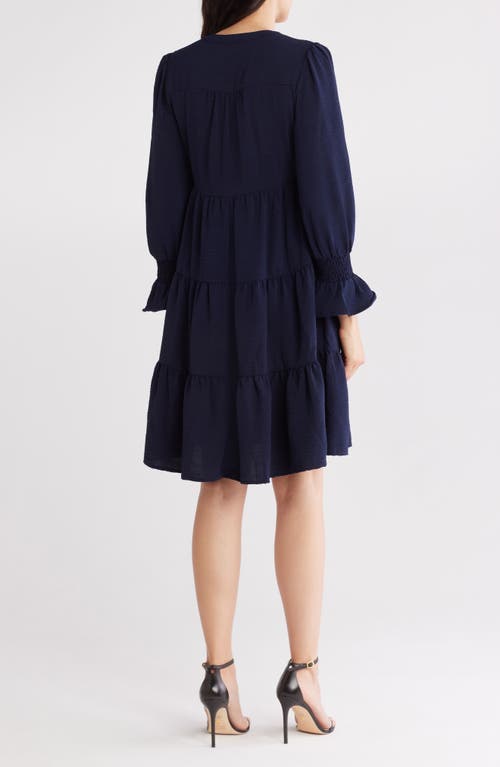 ELIZA J ELIZA J LONG SLEEVE TIERED DRESS