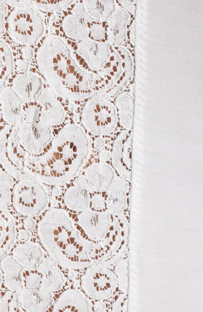 PJ Salvage Crochet Trim Jersey Racerback Tank, Alternate, color,