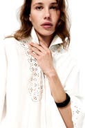 H&M Broderie-anglaise Cotton Popover Shirt