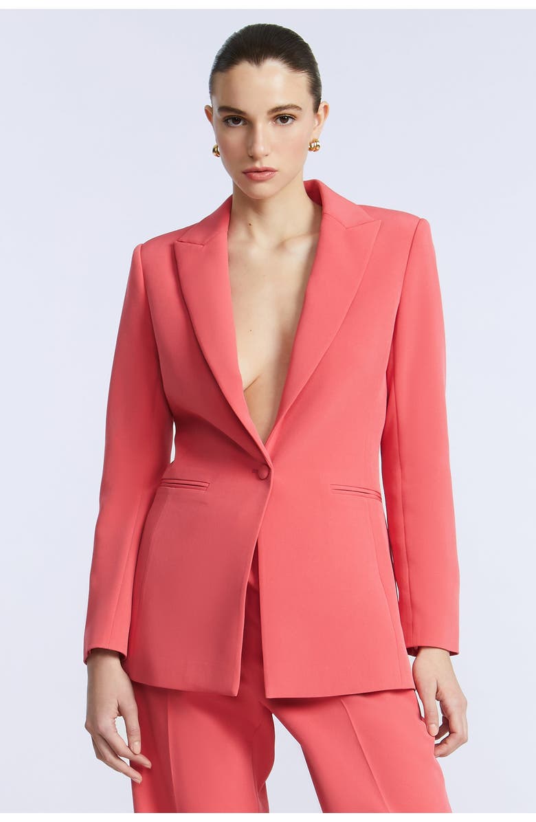 BCBGMAXAZRIA Cady Blazer, Alternate, color, Cherry Blossom
