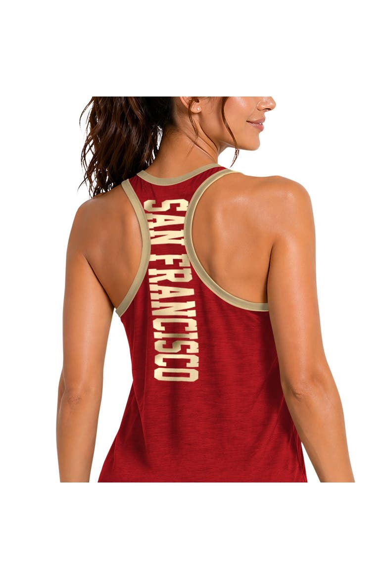 Women's G-III 4Her by Carl Banks Scarlet San Francisco 49ers Tater II Racerback Tank Top, Alternate, color, Scarlet