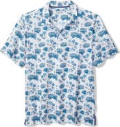 Tommy Bahama Bahama Coast Palm Scape IslandZone® Camp Shirt