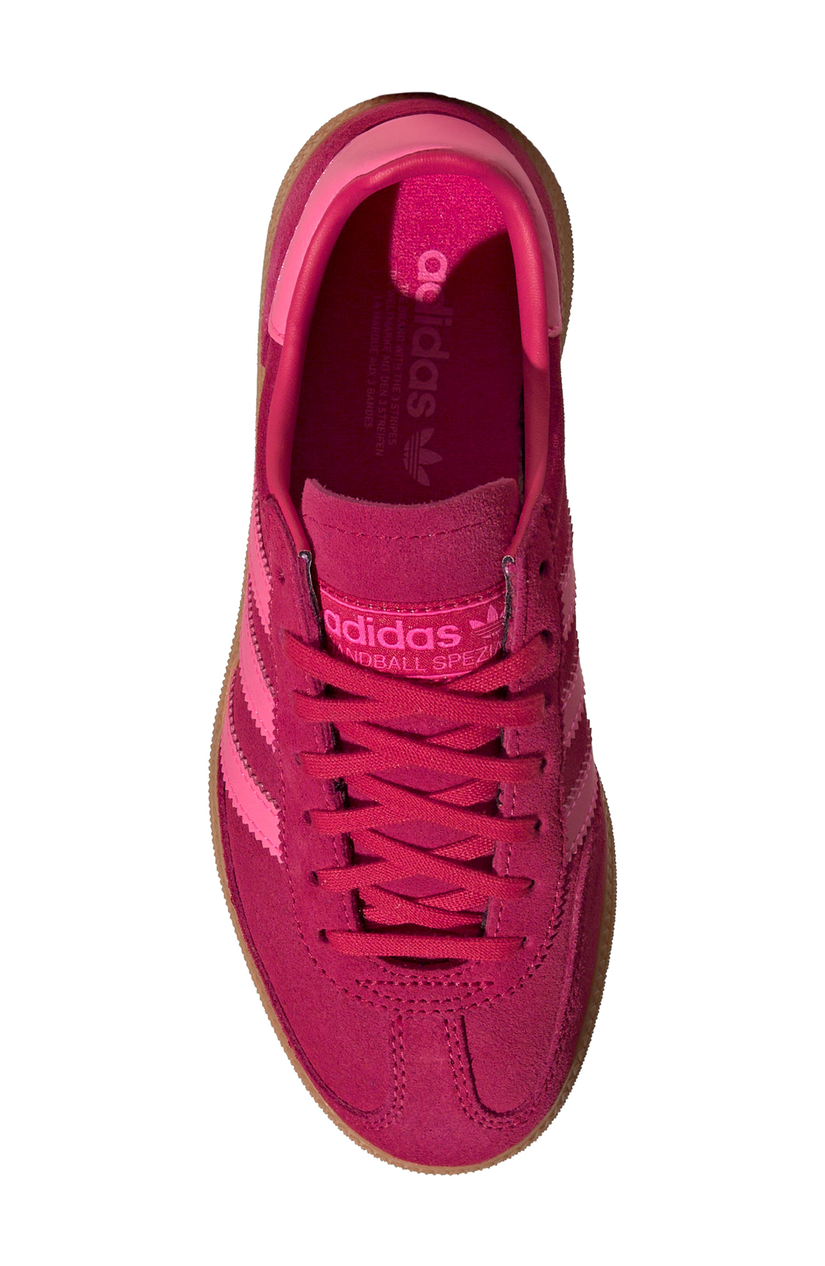 Handball Spezial Sneaker, Alternate, color, RUBY RED/ LUCID PINK/ GUM