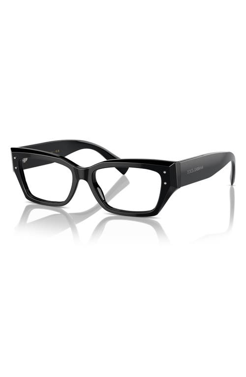Dolce & Gabbana Dolce&gabbana 51mm Rectangular Reading Glasses In Black