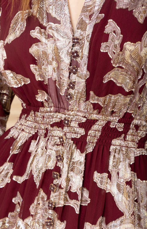 Hale Bob Raquel Silk Dress In Brown