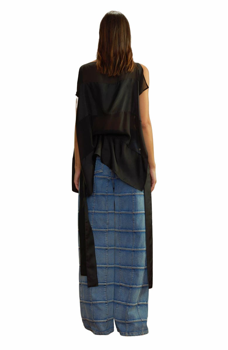 Cynthia Rowley Windswept Silk Blouse, Alternate, color,