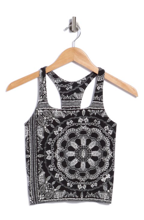 Go To Smooth Print Crop Camisole